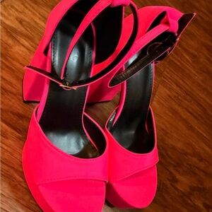 Women's Pink High Heel Sandals